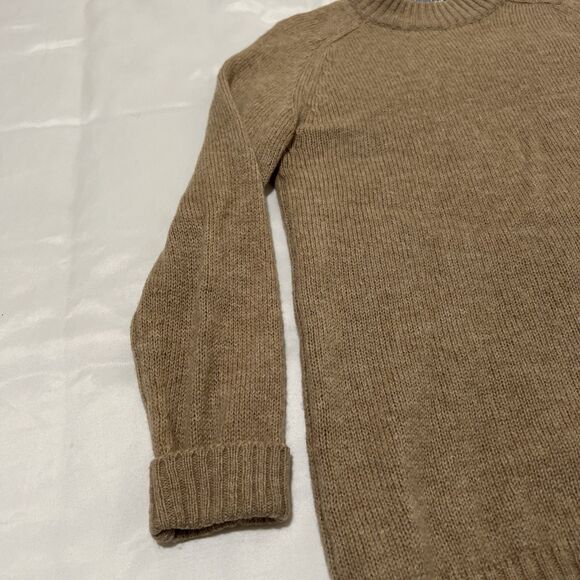 Alexander’s Sweater 100% Pure Wool Shetland Made In Scotland Size S Tan - Picture 5 of 15